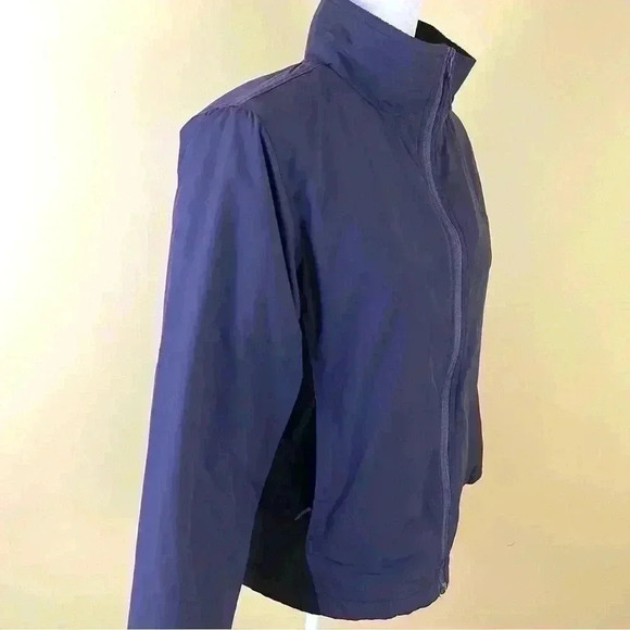 L.L. Bean Vintage Purple Mid Weight Insulated Fleece Lined Zip Coat Size M - Picture 6 of 12